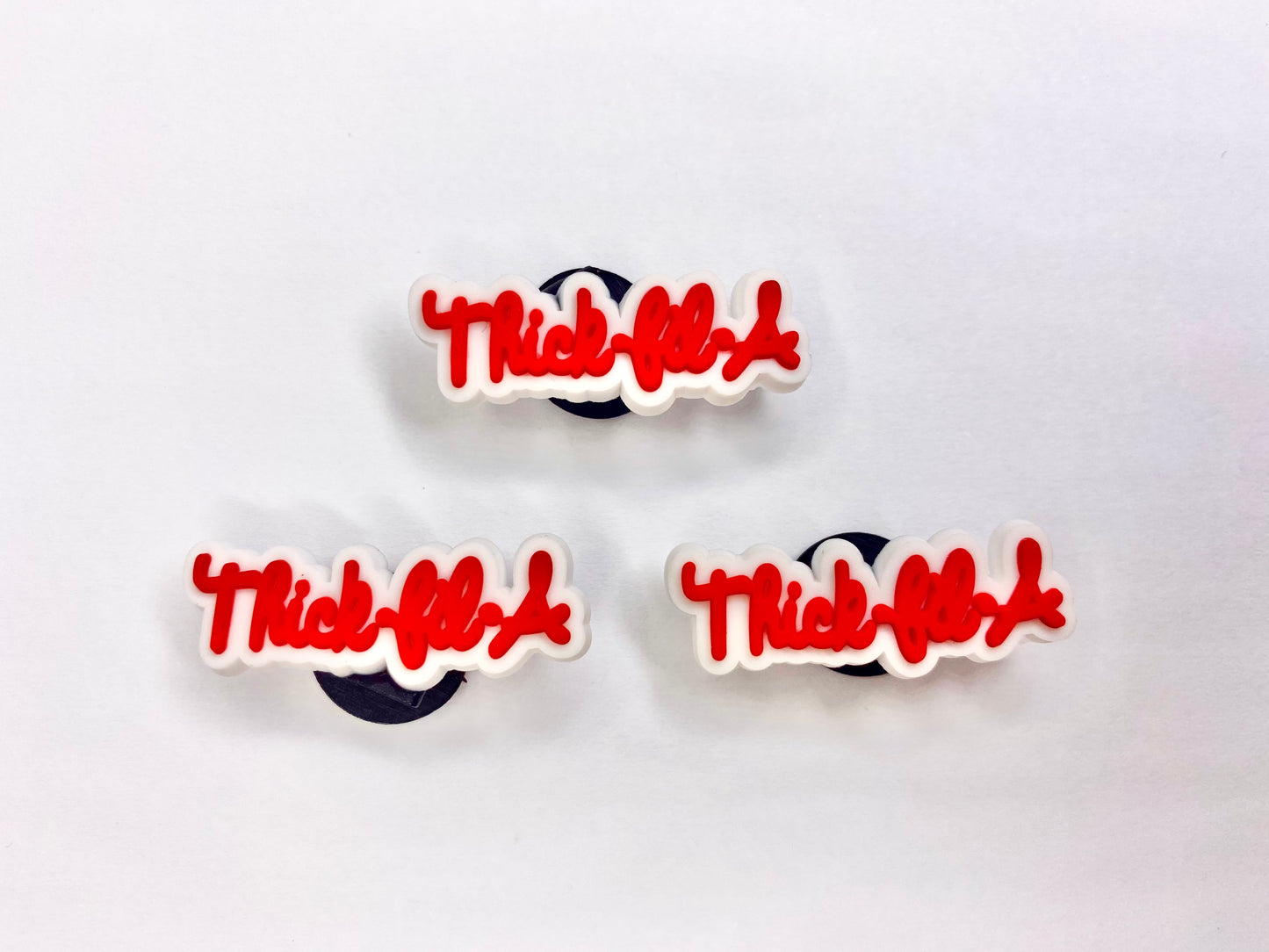 "Thick-fil-A" Name Croc Charm