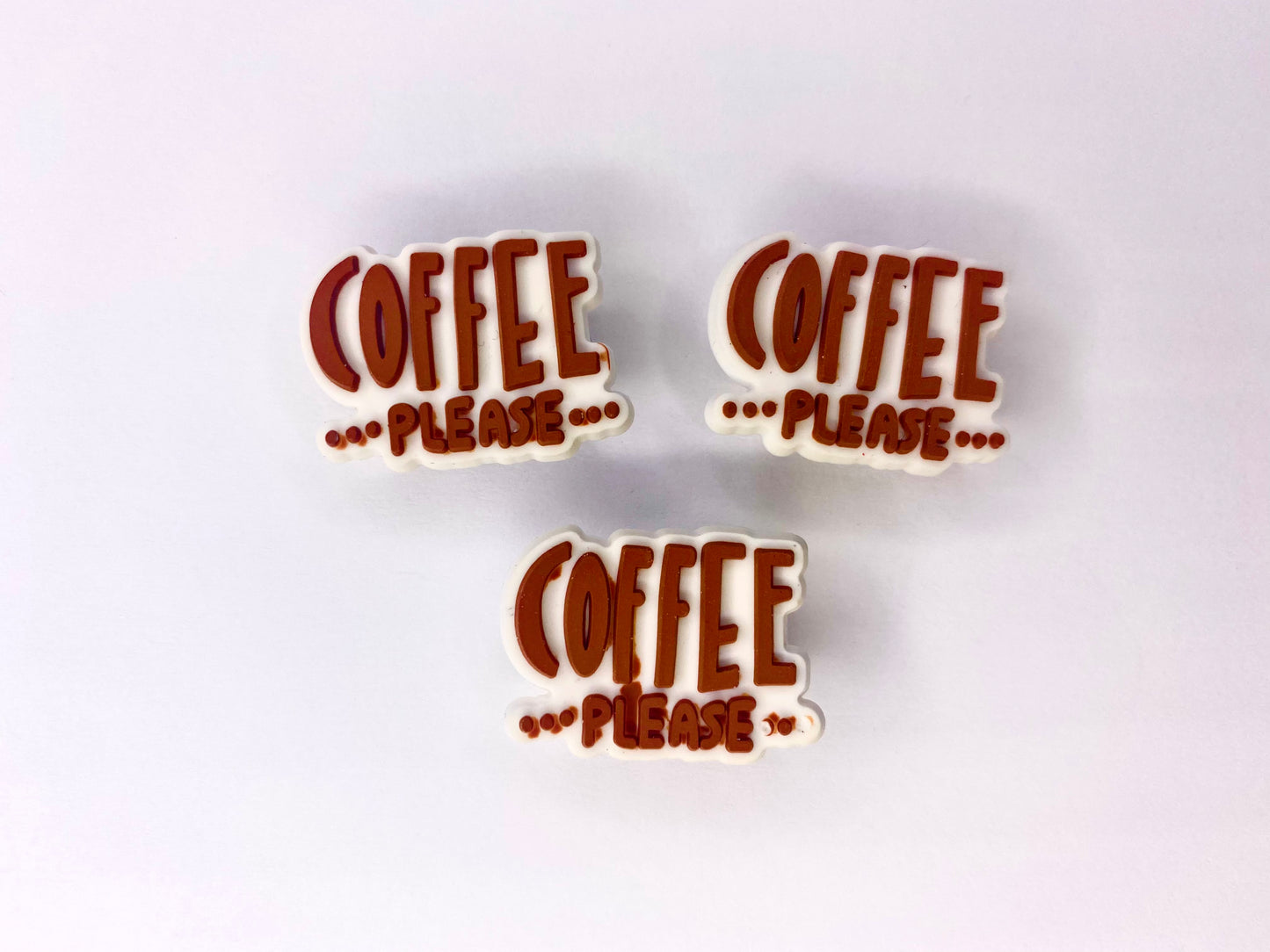 "Coffee Please" Croc Charm