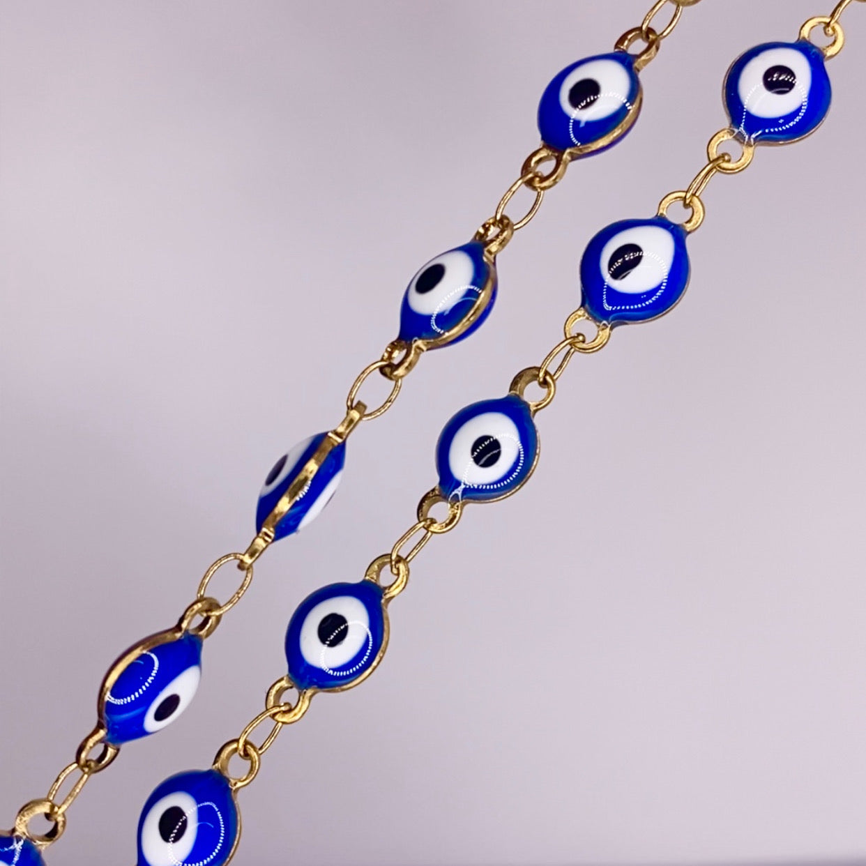 Blue Mal De Ojo Anklet