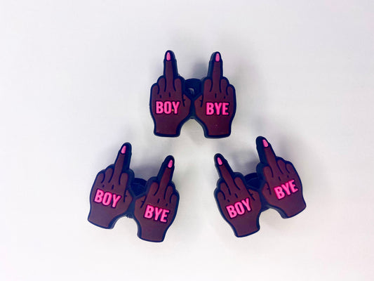"Boy Bye" Croc Charm