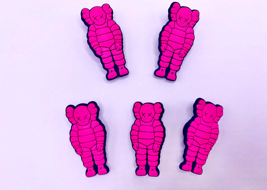 Pink Kaws Croc Charm