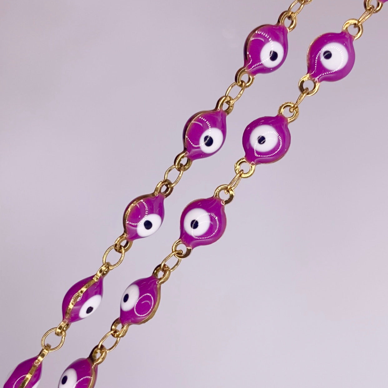 Purple De Ojo Anklet